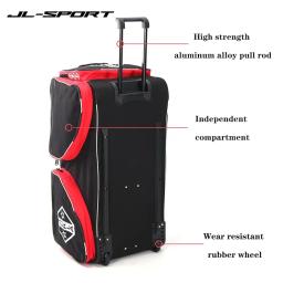 Mochila com Rodas para Adolescente Adulto, Equipamento De Hóquei No Gelo, Bolsa Portátil, Acessórios, 36L - Image 3
