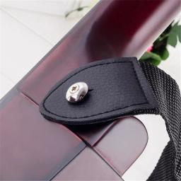 Correia de guitarra preta com bolso, Cinto de guitarra acústica popular, Correias de guitarra personalizadas - Image 5