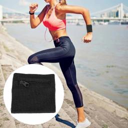 Absorvente Sports Wristband com Zíper, Bolsa, Manga de Pulso, Toalha Banda, Ao Ar Livre, Corrida, Viagem, Bike Key Pocket - Image 3