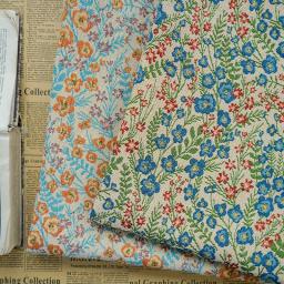 Estilo pastoral pintura a óleo textura fio tingido jacquard tecido feminino grosso outono inverno vestido saco diy que faz a tela 50cm x 150cm - Image 2
