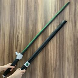 106cm jogo katana arma 1:1 cosplay espada fantasma mal ninja conjunto faca verde preto bainha role play modelo prop espada de segurança plutônio para - Image 3