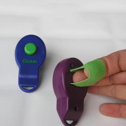Novo anel clicker animal de estimação chocalho treinador clicker treinamento do cão chocalho cão cão sounder - Image 1