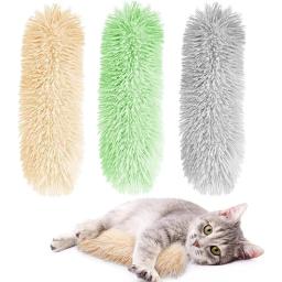 Gato pelúcia travesseiro brinquedos, catnip papel sonoro, pet interativo, auto-cura, mastigar brinquedo, gato suprimentos - Image 1