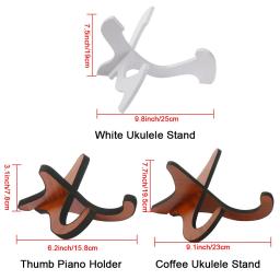 Suporte de guitarra de madeira portátil Suporte dobrável Suporte de exibição vertical Ukulele Rack para cordas musicais Peça de instrumento - Image 5