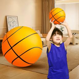Bola de Basquetebol para Treino Indoor Drible Silencioso Saltando para Crianças, Presentes de Aniversário, Tamanho 3, 5, 7, 18 cm, 21 cm, 24cm - Image 1