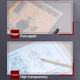 Papel de cópia translúcido para desenho caligrafia, artesanato, escrita, esboço, pintura, arte, cópia, marca de anjo, 16K, A4, A5 - Image 4