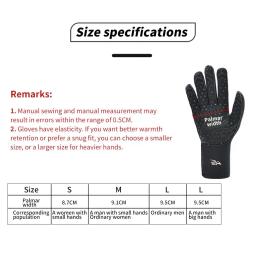 Luvas de mergulho em neoprene, manter aquecido, mergulho, surf, caiaque, canoagem, pesca submarina, esqui, natação, esporte aquático, 3mm - Image 6