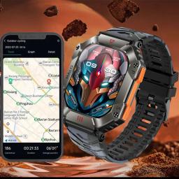 Relógio inteligente impermeável multifuncional para homens, chamada bluetooth, modo multi-esporte, 650 mAh, 100 +, novo, 2023 - Image 1