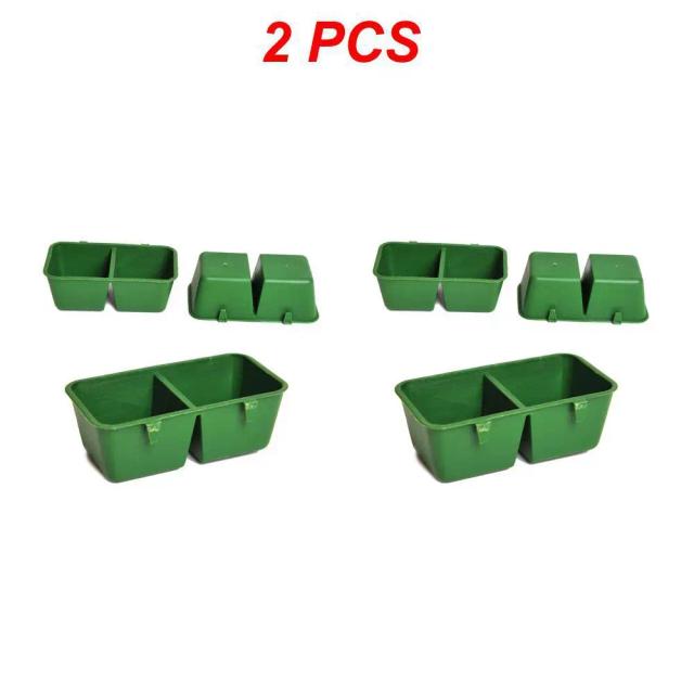 Tigelas de Água e Alimento para Pássaros - Bandeja de Plástico Resistente para Gaiolas e Banheiras de Papagaio, Disponível em 1, 2 ou 3 Peças
