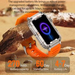 CanMixs-Relógio Inteligente Masculino Todo o Dia, Monitoramento da Frequência Cardíaca, Pista Esportiva, Relógio Fitness, Controle de Música, Bluetooth Chamada Smartwatch - Image 5