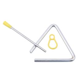 Instrumento de percussão manual triangular musical de 4 "/6"/8 "com atacante para crianças iluminação musical instrumento musical infantil - Image 5