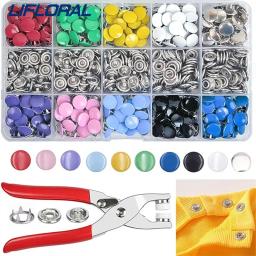 Metal Snaps Botões com Alicate Prendedor, Imprensa Tool Kit, Artesanato DIY, Roupas, Chapéus e Costura, 50 Pcs, 100 Pcs, 200Pcs - Image 1