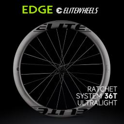 Elitewheels edge ultraleve 1314g disco de estrada rodado carbono 40 45 50 65mm sistema catraca 36t hub asa 20 raios para bicicleta corrida - Image 1