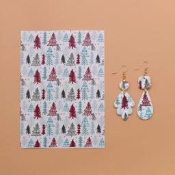 SNASAN-Papel de transferência para argila polimérica, impressão cerâmica macia, papel decorativo floral floresta, earrings DIY, ferramenta de impressão cerâmica - Image 4