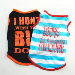 Camisas do cão para cães pequenos menino animal de estimação impresso roupas com letras engraçadas verão masculino roupas do cão macio respirável pet tshirts outfits - Image 4