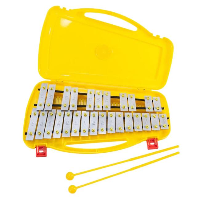 Glockenspiel Profissional com Dois Maletes e 27 Notas de Xilofone para Bebês e Crianças Iniciantes - Ideal para Educação Musical