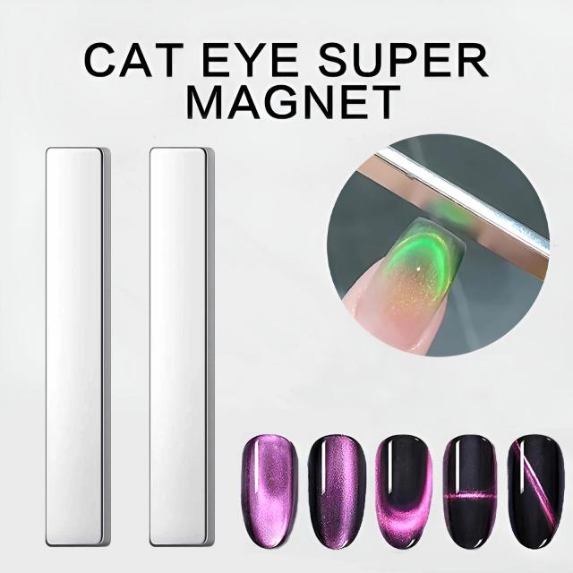 Caneta Magnética 3D para Unhas Cat Eye - Varinha Dupla para Pintura em Gel e DIY de Manicure