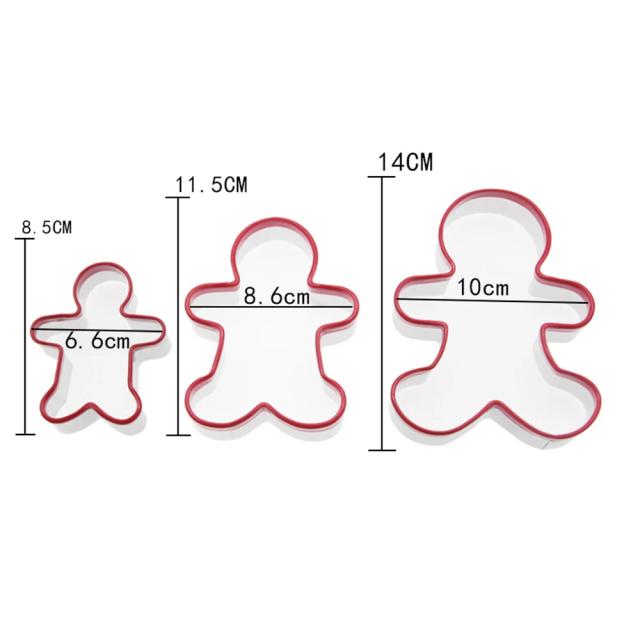Cortadores de Biscoitos em Aço Inoxidável com Tema de Osso de Cachorro - Moldes para Fondant e Decoração de Bolos, Conjunto com 3 Peças