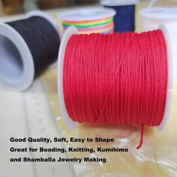 Nylon Beading String para Fazer Jóias, Macramé Thread, Pulseira Trançada, Chinês Knot Cord, DIY Craft, 45m por Rolo, 0.8mm - Image 4