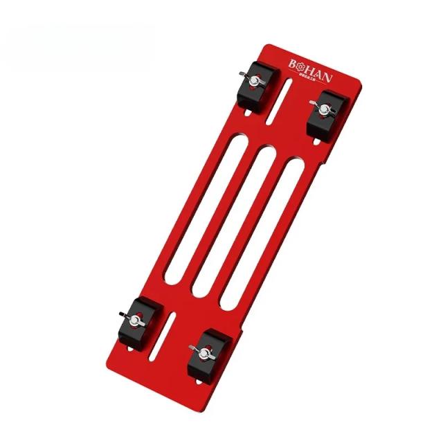 Placa de Base Universal para Serra Circular Elétrica Portátil com Suporte Ajustável e Guia de Corte para Madeira