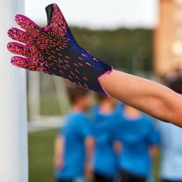 Luvas Respiráveis Goleiro para Treino e Jogos, Luvas De Futebol, Aderência Forte, Futebol, Ajustável - Image 4
