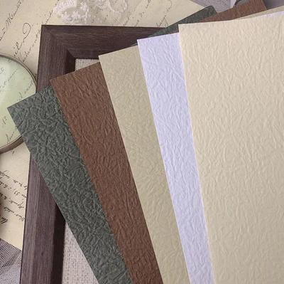 Conjunto de 5 Papéis Texturizados Vintage A5 para Scrapbooking e Decoração de Diários e Livros DIY