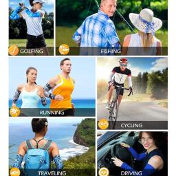 Braço de proteção solar mangas para esportes, compressão, atlético, basquete, corrida, ciclismo, 1 par - Image 6