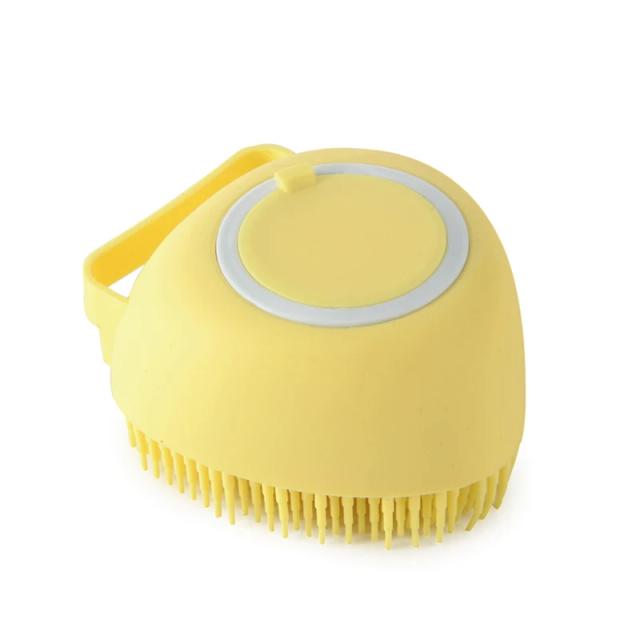 Escova de Banho Massageadora para Cães e Gatos com Luvas de Segurança e Caixa de Shampoo