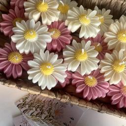 Silicone Vela e Molde De Gesso, 3D Margarida Flor, DIY Resina e Argila Artesanato Suprimentos, 1Pc - Image 4