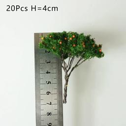 Micro árvores de paisagem para decoração, árvores modelo, trem, ferrovia, paisagem, diorama, árvore de escala, 7cm, modelo de construção, estrada, presente, 20pcs - Image 6