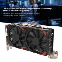 Nova placa gráfica rx580 ventilador de refrigeração duplo 8gb gddr5 256bit dissipação de calor eficiente memória de baixo ruído placa de jogos de vídeo - Image 2