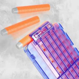 18 clipe de recarga laranja para revista nerf dardos redondos substituição arma de brinquedo clipe de bala macia para nerf blaster - Image 4