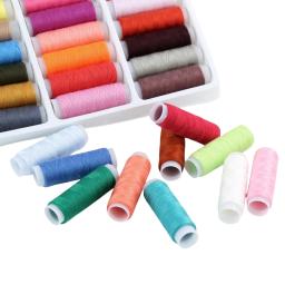 Cores misturadas Fio De Costura Rolo, Máquina Mão Bordados, 200 Jarda Cada Carretel para Kit De Costura Doméstica, 39Pcs - Image 5