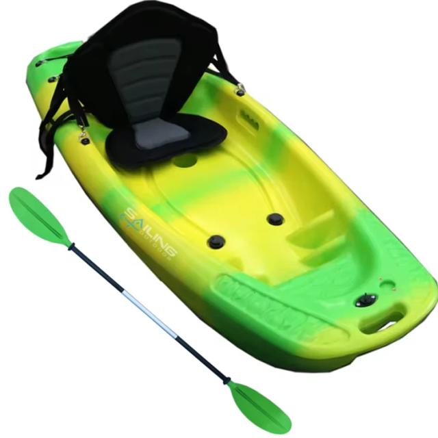 Canoa Sit On Top Leve para Crianças: Caiaque de Plástico Acessível e Divertido