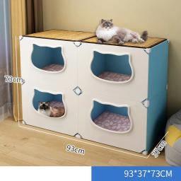 Destacável Cat Hiding House, confortável ninho de cachorro pequeno, lavável caverna gatos camas, Pet fornecimentos - Image 4