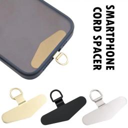 Ultra-fino de aço inoxidável metal telefone cordão junta remendo anti-perdido destacável corda do telefone móvel clipe de cartão cinta pendurar cabo guia - Image 2
