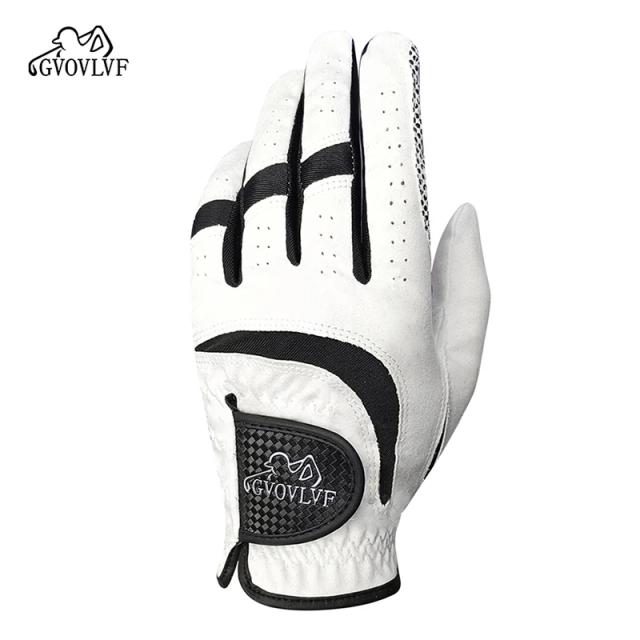 Luva de Golfe Masculina Dedo Cheio Durável Antiderrapante Todos os Climas
