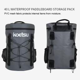 Impermeável Paddle Board Saco De Armazenamento Com Alça De Transporte, Saco De Prancha De Surf, Zíper Suave, Paddleboard Em Pé, 40L - Image 5