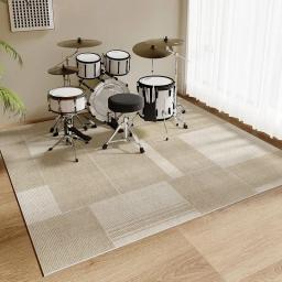 Tapete de conjunto de bateria de instrumento musical, tapete de sala de música, isolamento acústico e absorção de choque, tapete de área grande, decoração de casa, M - Image 4