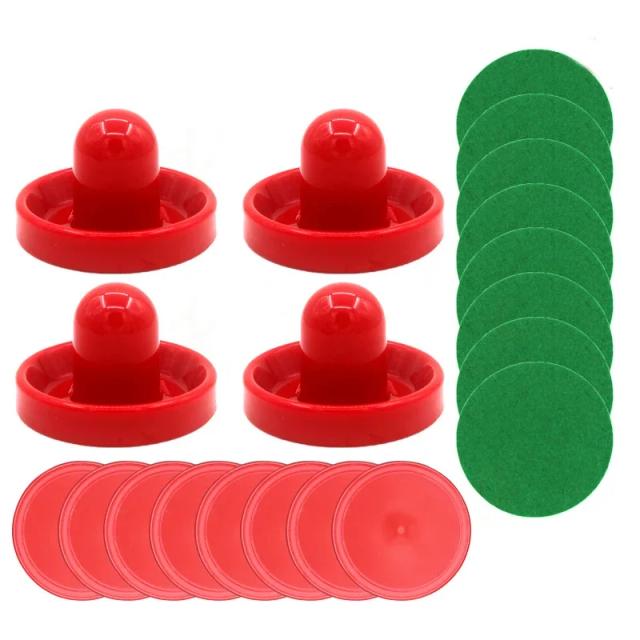 Kit Hóquei de Mesa 96mm com Discos e Empurradores - 20 Peças