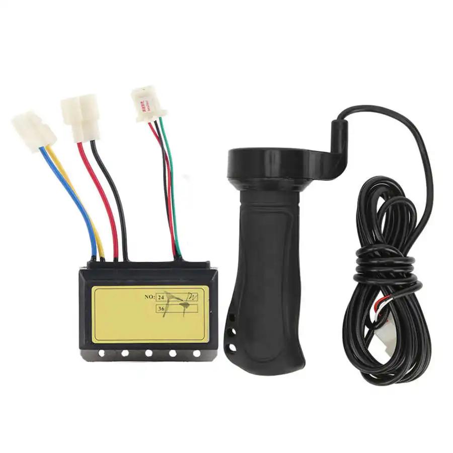 Acessórios para bicicletas elétricas, E-bike, Scooter, Controlador de escova, cabo estendido, acelerador, acelerador, aperto do guidão, 12V, 250W - Image 1