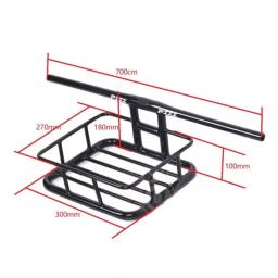 Cesta de bicicleta de alumínio com guidão, Fixie Bike Panniers, ciclismo Carrying Holder, Bike Riding Rack, 31.8mm, 5kg de carga - Image 6