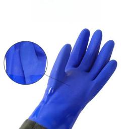Luvas de pesca impermeáveis super longas, grosso e durável, aquático, 75cm - Image 3
