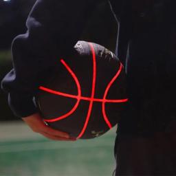 Basquete PU brilhante com luz LED, bola de rua luminosa, brilho no escuro, bola de borracha, tamanho 7 - Image 6