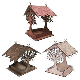 Alimentador De Pássaro Ao Ar Livre De Madeira, Pendurado Gaiola Montada, Pet Suprimentos para Jardim, Decoração Do Quintal, Alimentação Da Casa, DIY - Image 1