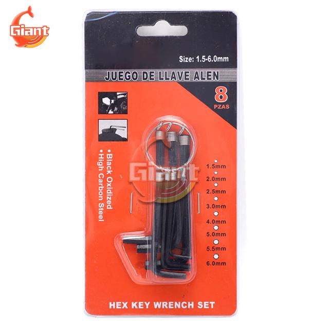 Conjunto de Chaves Allen Hexagonais Multifunção 1.5 a 6.5mm para Reparos em Casa e Bicicleta