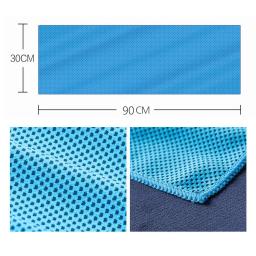 Portátil Esporte Toalha, Secagem Rápida, Refrigeração Instantânea, Viagem Ao Ar Livre, Fitness, Corrida, Reutilizável Face Toalha, Heat Relief Silica, 80x30cm - Image 4