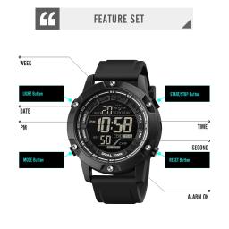 Skmei-profissional natação impermeável digital esportes relógio, luz LED, contagem regressiva, cronômetro, relógios de pulso, relógio, 10Bar - Image 5