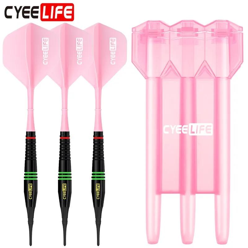 Cyeelife dardos de ponta macia com estojo, profissional, 18g, conjunto de dardos de plástico com novos voos, não fácil de quebrar - Image 1