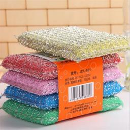 Pano de limpeza dupla face reutilizável, toalhetes de esponja de fio de aço, escova de óleo antiaderente, pano de cozinha, pano de limpeza, toalha, 24pcs - Image 5